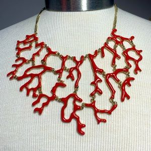 Coral necklace gold beach wear cruise fabulous